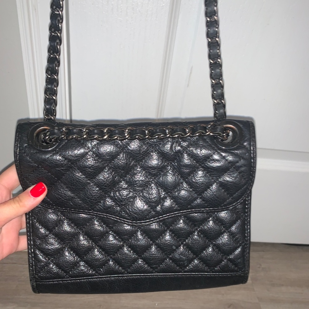 Rebecca Minkoff black quilted shoulder bag